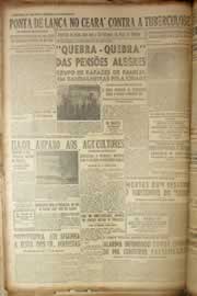 Página do jornal Correio do Ceará de junho de 1953