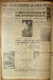 Página do jornal Correio do Ceará de junho de 1953