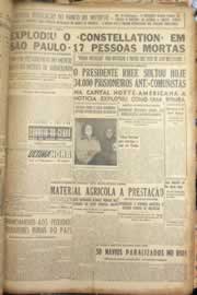 Página do jornal Correio do Ceará de junho de 1953