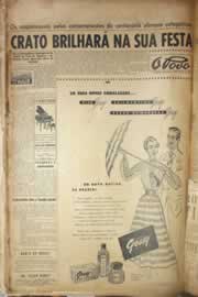Página do jornal Correio do Ceará de junho de 1953
