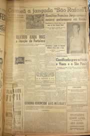 Página do jornal Correio do Ceará de junho de 1953