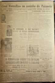 Página do jornal Correio do Ceará de janeiro de 1954