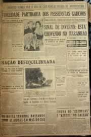 Página do jornal Correio do Ceará de janeiro de 1954