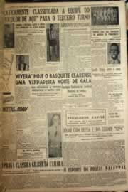 Página do jornal Correio do Ceará de janeiro de 1954
