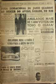 Página do jornal Correio do Ceará de janeiro de 1954