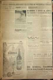 Página do jornal Correio do Ceará de janeiro de 1954