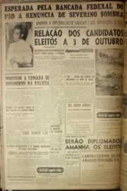 Página do jornal Correio do Ceará de janeiro de 1954