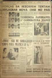 Página do jornal Correio do Ceará de fevereiro de 1954