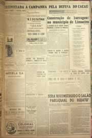 Página do jornal Correio do Ceará de fevereiro de 1954