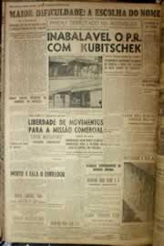 Página do jornal Correio do Ceará de fevereiro de 1954