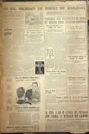 Página do jornal Correio do Ceará de fevereiro de 1954