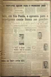 Página do jornal Correio do Ceará de fevereiro de 1954