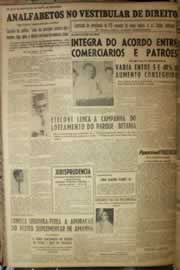 Página do jornal Correio do Ceará de fevereiro de 1954