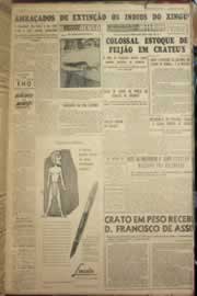 Página do jornal Correio do Ceará de março de 1954