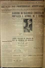 Página do jornal Correio do Ceará de março de 1954