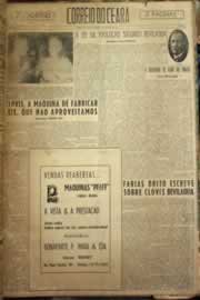 Página do jornal Correio do Ceará de março de 1954