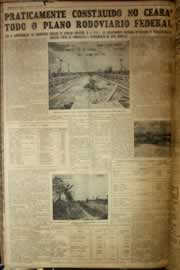 Página do jornal Correio do Ceará de março de 1954