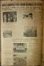 Página do jornal Correio do Ceará de março de 1954
