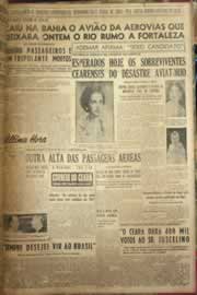 Página do jornal Correio do Ceará de março de 1954