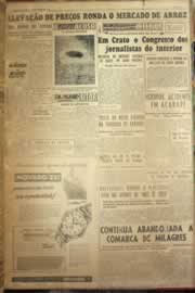 Página do jornal Correio do Ceará de março de 1954