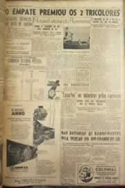 Página do jornal Correio do Ceará de março de 1954