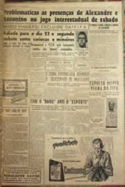Página do jornal Correio do Ceará de março de 1954