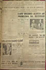 Página do jornal Correio do Ceará de março de 1954