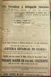 Página do jornal Correio do Ceará de março de 1954