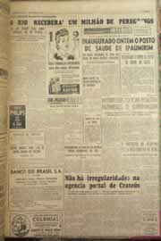 Página do jornal Correio do Ceará de março de 1954