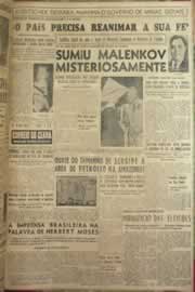 Página do jornal Correio do Ceará de março de 1954
