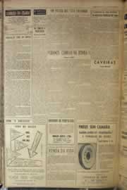 Página do jornal Correio do Ceará de março de 1954