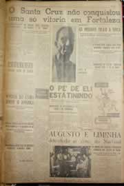 Página do jornal Correio do Ceará de abril de 1954