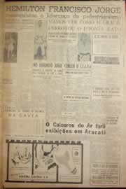 Página do jornal Correio do Ceará de abril de 1954