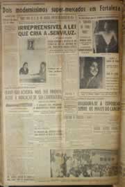 Página do jornal Correio do Ceará de maio de 1954