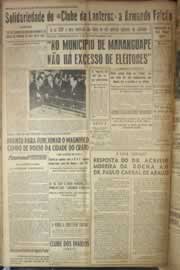 Página do jornal Correio do Ceará de maio de 1954