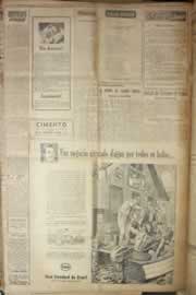 Página do jornal Correio do Ceará de maio de 1954