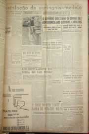 Página do jornal Correio do Ceará de maio de 1954