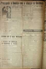 Página do jornal Correio do Ceará de maio de 1954