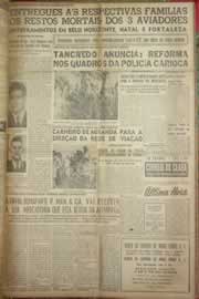 Página do jornal Correio do Ceará de maio de 1954
