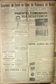 Página do jornal Correio do Ceará de maio de 1954