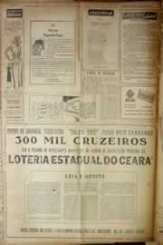 Página do jornal Correio do Ceará de maio de 1954