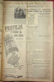 Página do jornal Correio do Ceará de maio de 1954