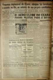 Página do jornal Correio do Ceará de maio de 1954