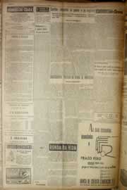 Página do jornal Correio do Ceará de maio de 1954