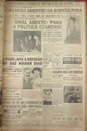Página do jornal Correio do Ceará de junho de 1954