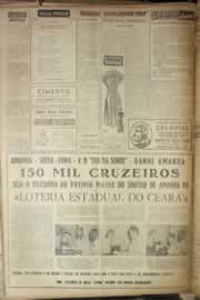Página do jornal Correio do Ceará de junho de 1954