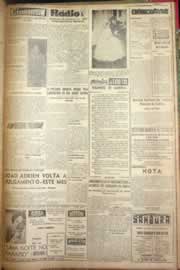 Página do jornal Correio do Ceará de junho de 1954