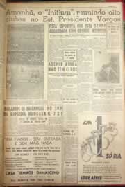 Página do jornal Correio do Ceará de junho de 1954