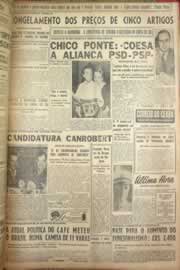 Página do jornal Correio do Ceará de junho de 1954