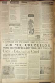 Página do jornal Correio do Ceará de junho de 1954